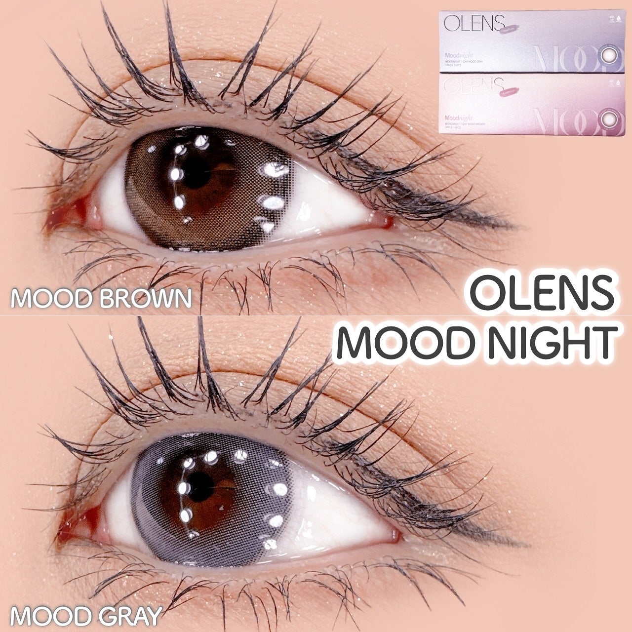 Moodnight 1day/OLENS/カラーコンタクトレンズを使ったクチコミ(1枚目)