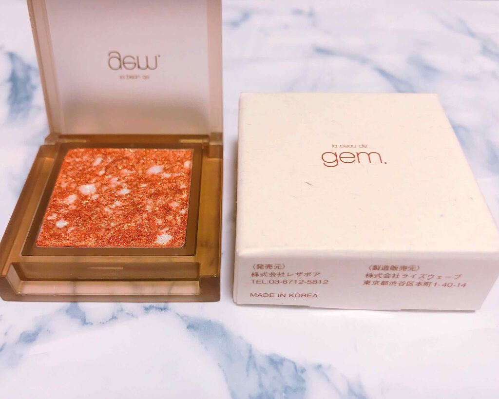 single eye color(mable)/la peau de gem./単色アイシャドウを使ったクチコミ(1枚目)