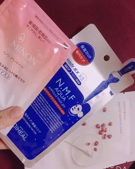 ミノン アミノモイスト ぷるぷるしっとり肌マスク/ミノン/シートマスク・パックを使ったクチコミ(4枚目)