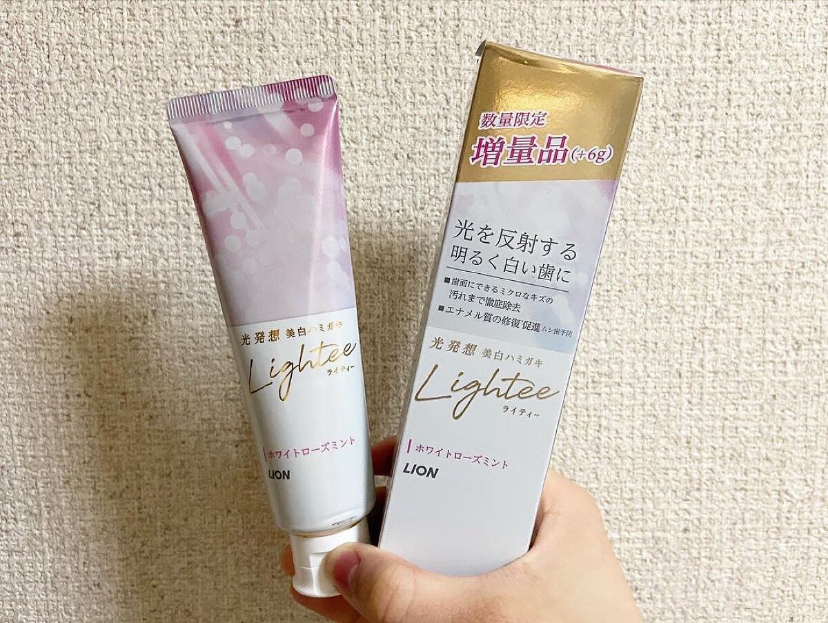 Lighteeハミガキ  ホワイトローズミント 100g/ライオン/歯磨き粉を使ったクチコミ（1枚目）