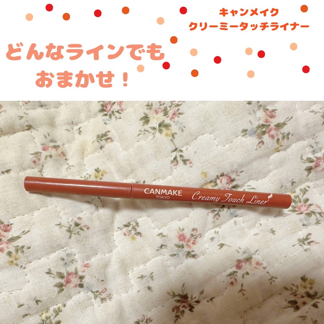 クリーミータッチライナー/キャンメイク/ジェルアイライナーを使ったクチコミ(1枚目)