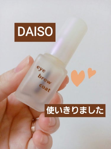 エバビレーナ アイブローコート/DAISO/アイブロウコートを使ったクチコミ（1枚目）