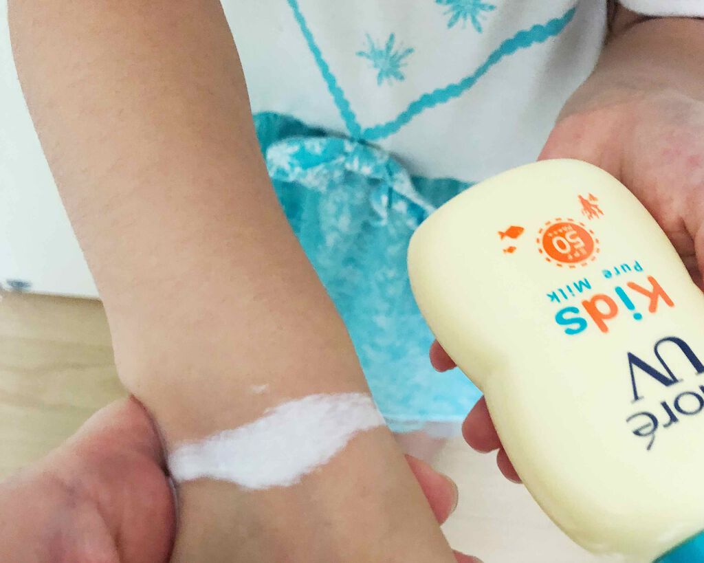 ビオレUV キッズピュアミルク/ビオレ/日焼け止めミルクを使ったクチコミ（3枚目）