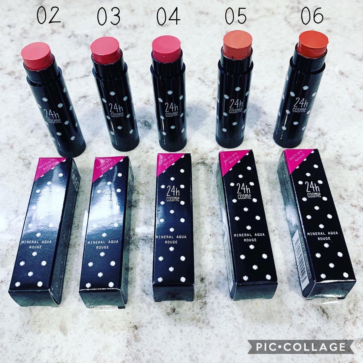 24 ミネラルアクアルージュ/24h cosme/口紅を使ったクチコミ(3枚目)