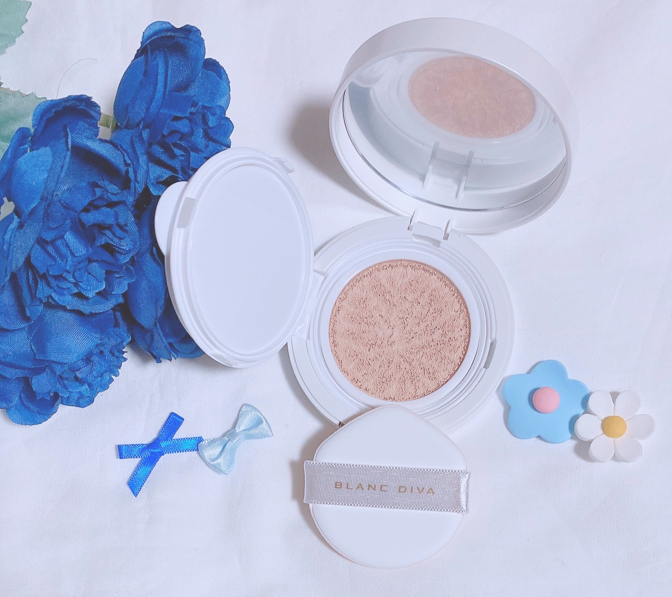 GLEAM COVERAGE CUSHION/BLANC DIVA/クッションファンデーションを使ったクチコミ（2枚目）