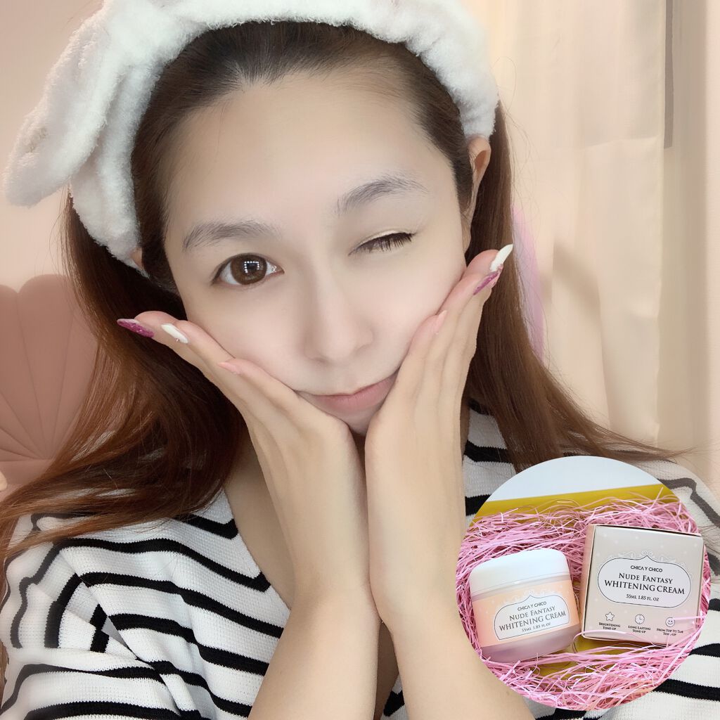 ヌードファンタジーホワイトニングクリーム/CHICAY CHICO/フェイスクリームを使ったクチコミ（3枚目）