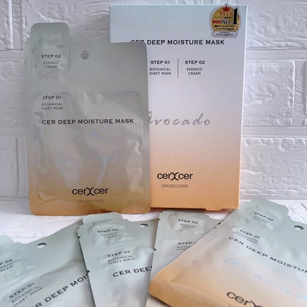 ディープモイスチャー マスク (ケアクリーム付き)/cerXcer/シートマスク・パックを使ったクチコミ(1枚目)