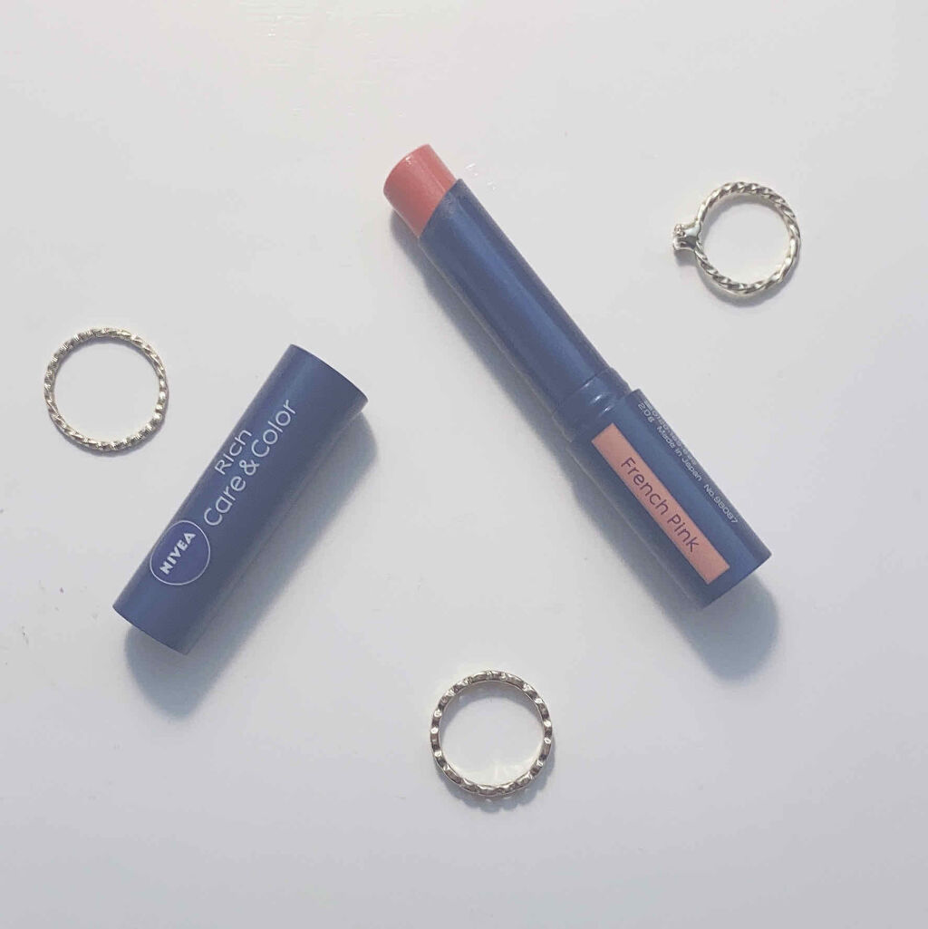 ニベア リッチケア＆カラーリップ フレンチピンク/ニベア/リップクリームを使ったクチコミ（2枚目）