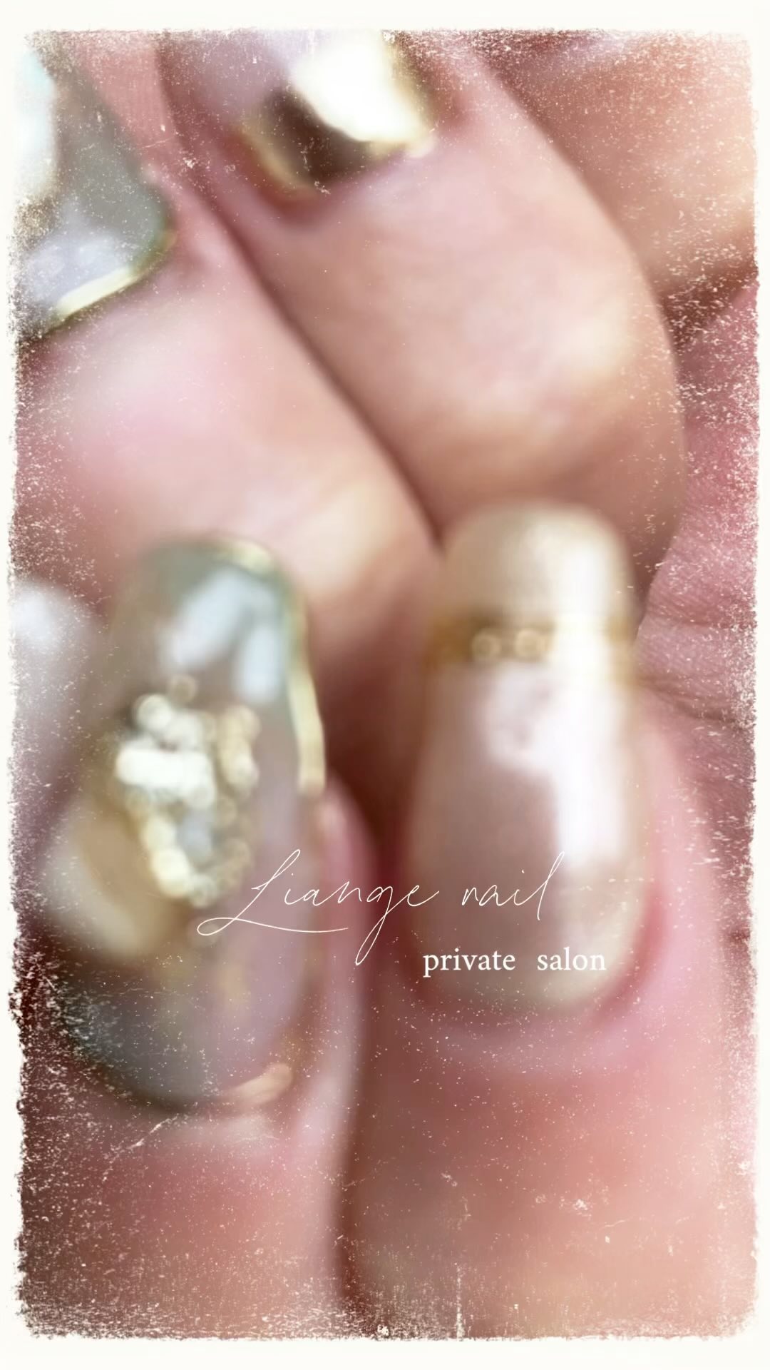 #リアンジェネイル,#柏ネイル,#ネイル,#春ネイル,#大人ニュアンスネイル,#ニュアンスネイル,#天然石ネイル,#ジェルネイル,#ミラーネイル,#春ネイル,#シェルネイル,#グリッターネイルのネイルデザイン