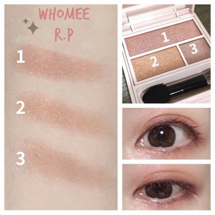 アイシャドウブラシL 熊野筆/WHOMEE/メイクブラシを使ったクチコミ(1枚目)