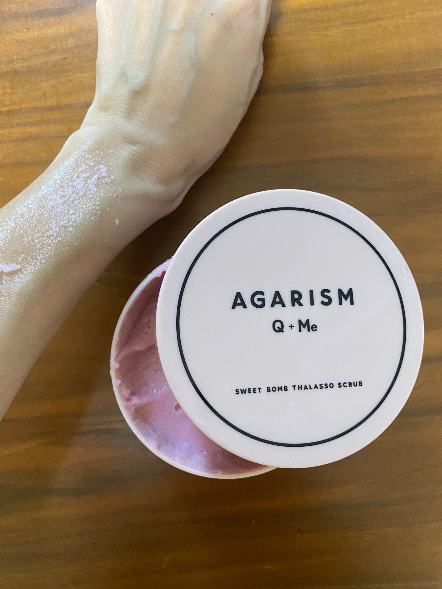 Q+Me スウィート ボム タラソ スクラブ/AGARISM/バスト・ヒップケアを使ったクチコミ(3枚目)