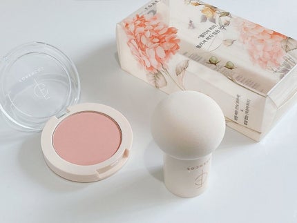 ベアブラッシャー パフ付き/フォレンコス/パウダーチークを使ったクチコミ(1枚目)