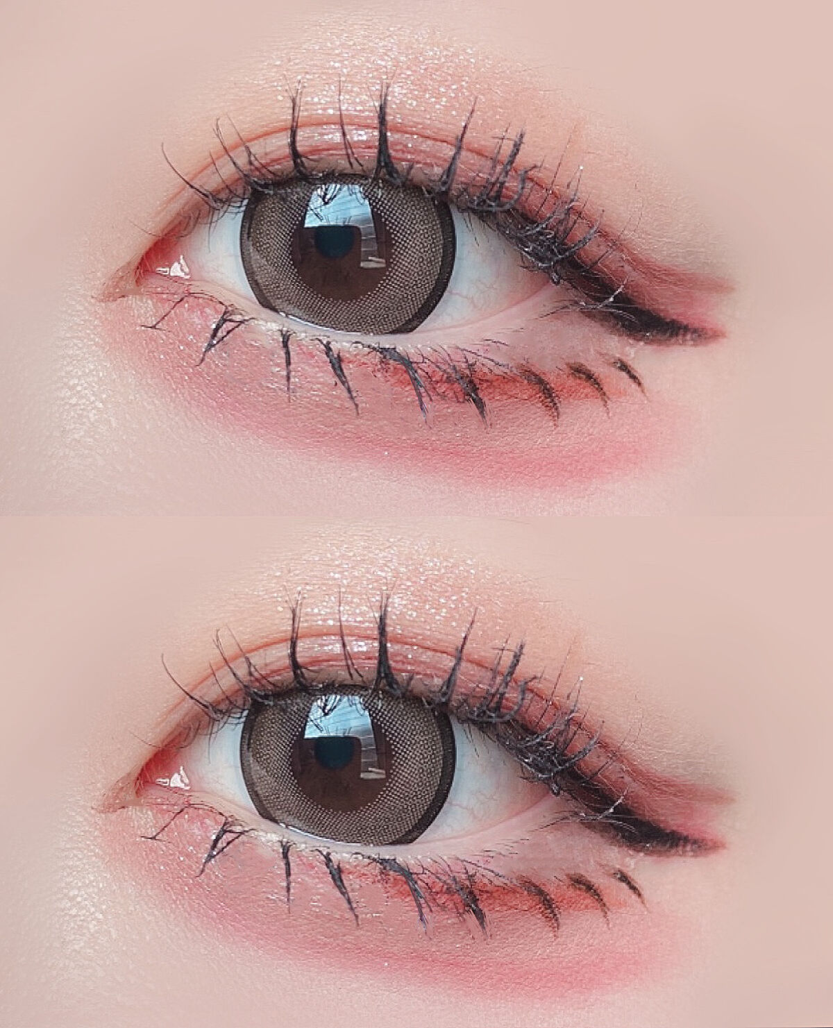 チョコミントブラウン/蜜のレンズ/カラーコンタクトレンズを使ったクチコミ（3枚目）