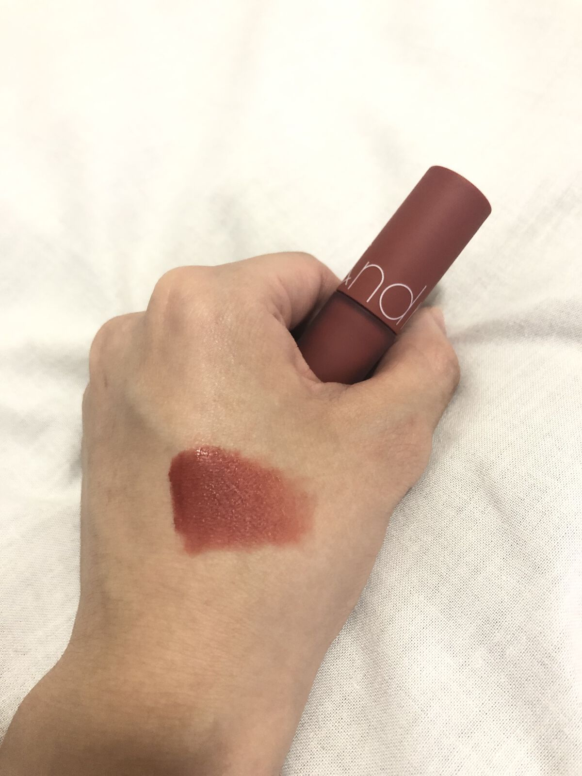 ゼロベルベットティント 19 アールグレイショール(EARL GRAY SHAWL)/rom&nd/リップティントを使ったクチコミ（2枚目）