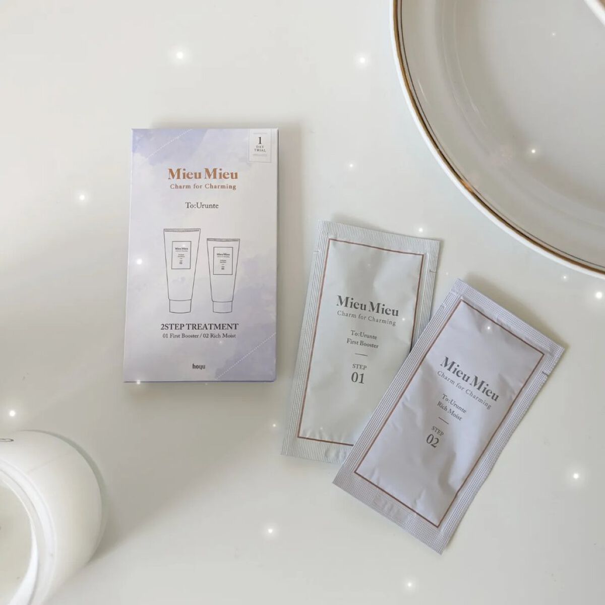 とぅるんて ファーストブースター 1剤：ファーストブースター/MieuMieu/洗い流すヘアトリートメントを使ったクチコミ（1枚目）