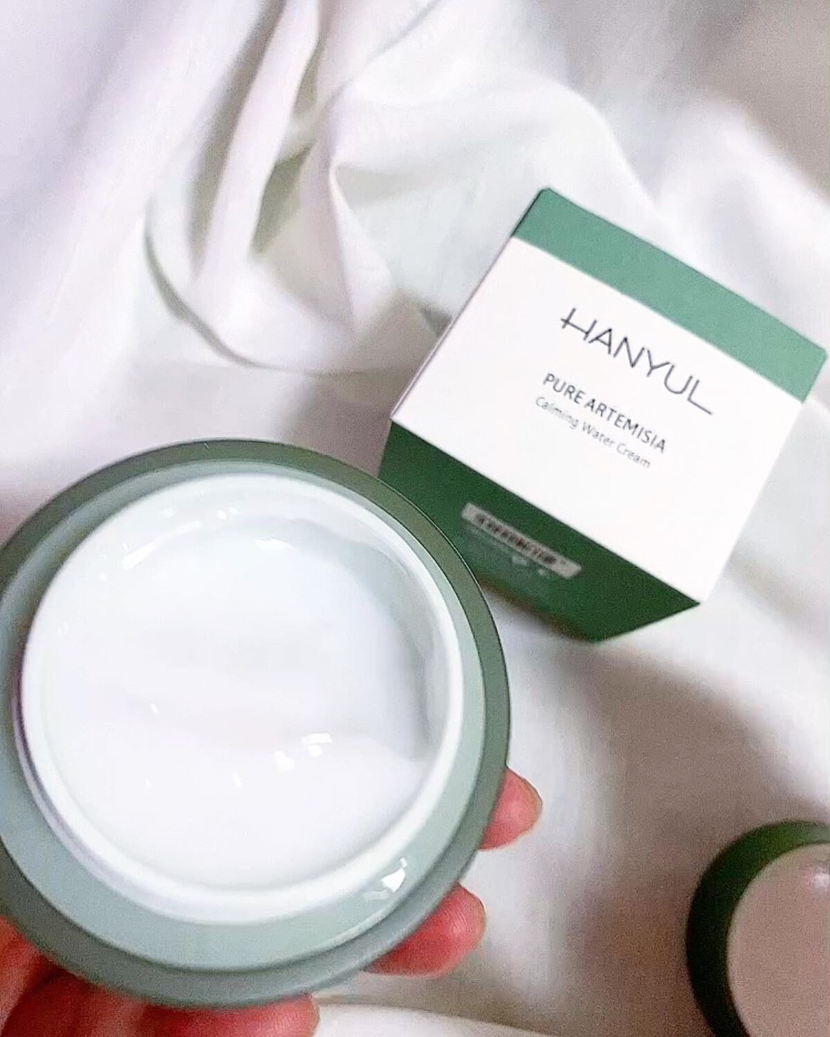 ピュアアルテミシア カーミングウォータークリーム/HANYUL(ハンユル)/フェイスクリームを使ったクチコミ（2枚目）