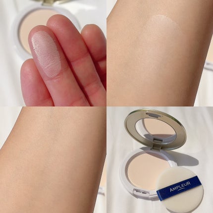 アンプルール アンプルール フェイスパウダーのクチコミ「満足度の高すぎるUVフェイスパウダー。
紫外線対策、美肌が叶う。
ファンデを使わなくても
素.....」(2枚目)