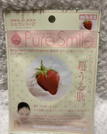 Pure Smile ミルクシリーズ いちごミルクのクチコミ「続いて昨日使ったパックの紹介です♪

☆Pure Smile ミルクシリーズ いちごミルク☆
.....」（1枚目）