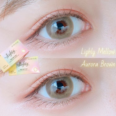 THEPIEL Lighly Mellow Aurora 1monthのクチコミ「盛れる！色素薄い瞳に﻿✨﻿
﻿﻿
幻想的な瞳にしてくれるカラコンです👀﻿
﻿
﻿
商品名　ライ.....」（1枚目）