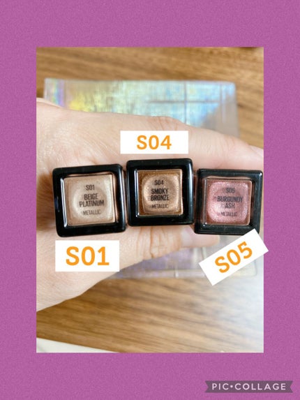 MAYBELLINE NEW YORK センセーショナルエフェクト アイシャドウのクチコミ「メイベリンセンセーショナルエフェクト アイシャドウです😀
私はS01.04.05の3本を持って.....」(2枚目)