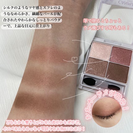 シルキースフレアイズ/キャンメイク/アイシャドウパレットを使ったクチコミ(6枚目)
