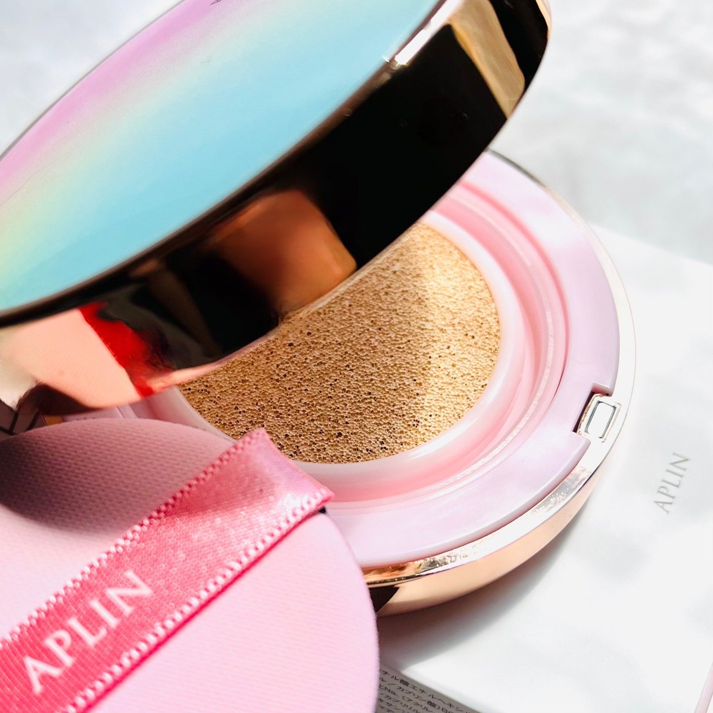 ピンクティーツリーカバークッション/APLIN/クッションファンデーションを使ったクチコミ(2枚目)