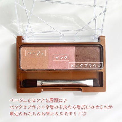 ノーズ&アイブロウパウダー/CEZANNE/パウダーアイブロウを使ったクチコミ(3枚目)