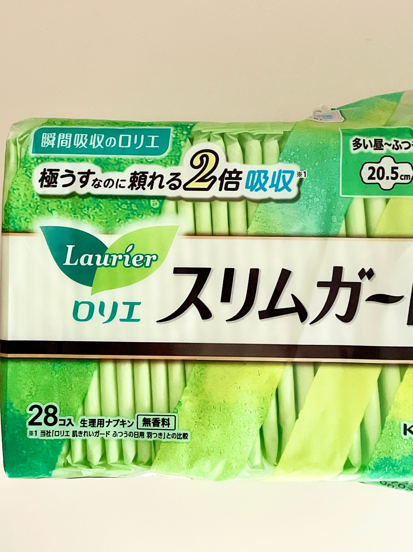 スリムガード(多い昼~ふつうの日用羽つき 28コ入)/ロリエ/ナプキンを使ったクチコミ(1枚目)