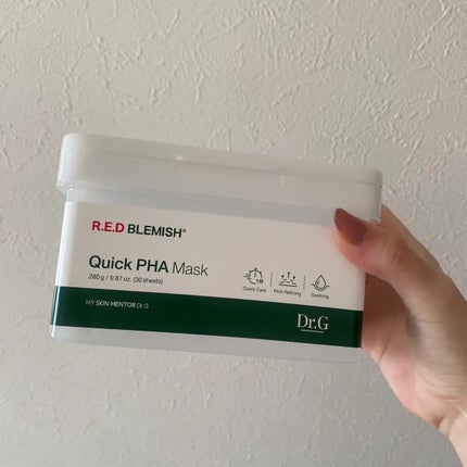レッドブレミッシュクイックPHAシートマスク/Dr.G/シートマスク・パックを使ったクチコミ(1枚目)