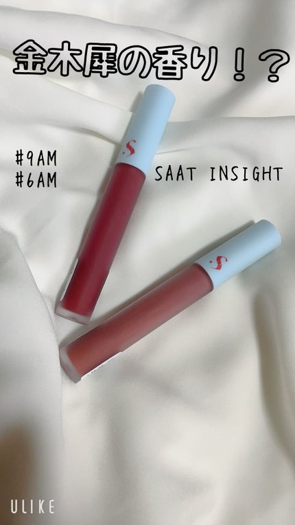 オールタイム ムード ベルベットティント サマータイムエディション/saat insight/リップティントを使ったクチコミ(1枚目)