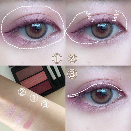 【旧】トリオ ブリック パレット/Dior/アイシャドウパレットを使ったクチコミ(2枚目)