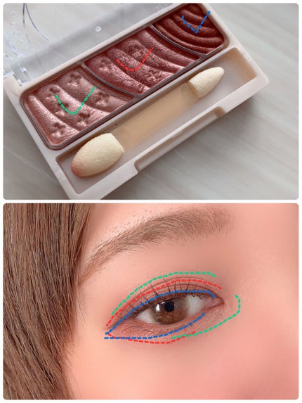 トーンアップアイシャドウ/CEZANNE/アイシャドウパレットを使ったクチコミ(5枚目)