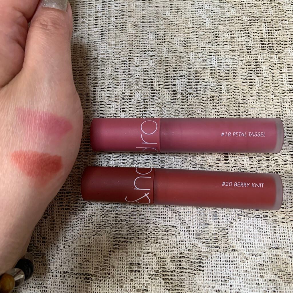 ゼロベルベットティント/rom&nd/リップティントを使ったクチコミ(3枚目)