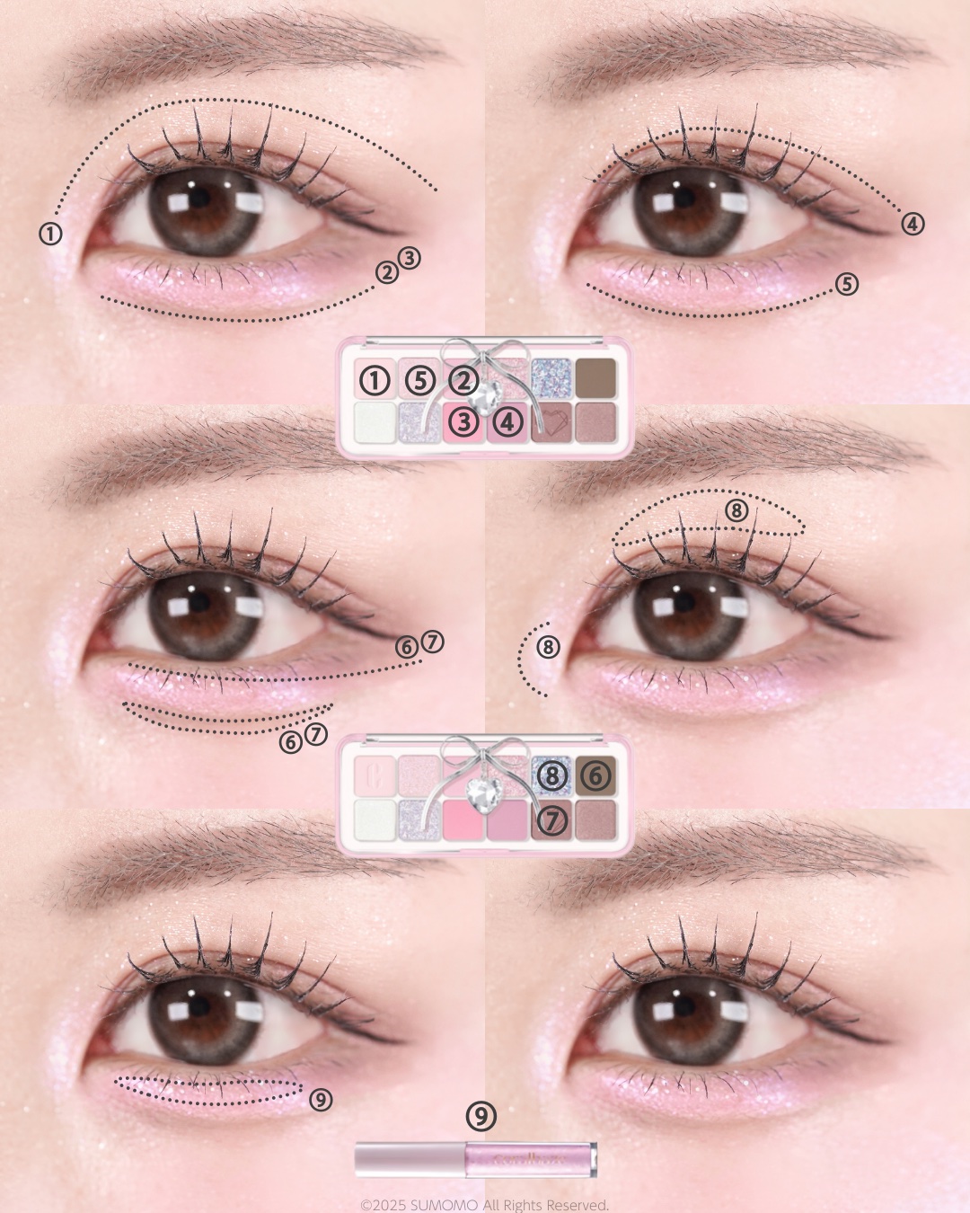 ブルベ夏アイメイク🩷
(使用コスメは提供品も含みます！)