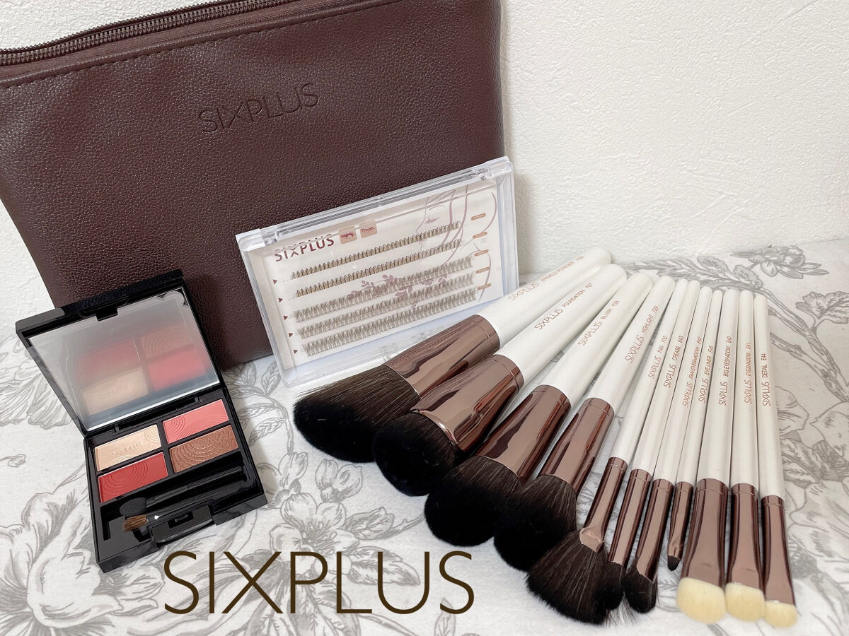 SIXPLUS ホワイトパール アイメイクブラシ 7本セット/SIXPLUS/メイクブラシを使ったクチコミ（1枚目）
