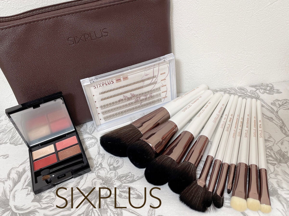 SIXPLUS ホワイトパール アイメイクブラシ 7本セット/SIXPLUS/メイクブラシを使ったクチコミ(1枚目)