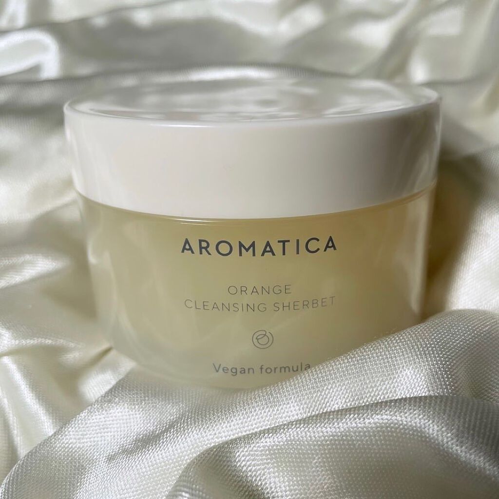 オレンジクレンジングシャーベット/AROMATICA/クレンジングバームを使ったクチコミ(1枚目)
