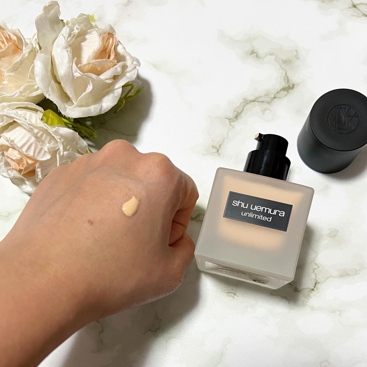 （旧）アンリミテッド ラスティング フルイド/shu uemura/リキッドファンデーションを使ったクチコミ（3枚目）