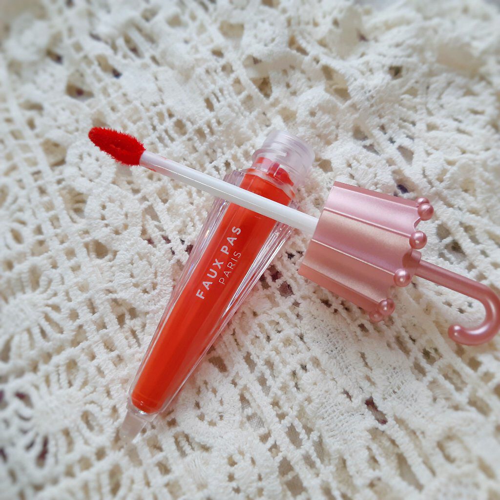 ウォーターアンブレラティント リップ/FAUX PAS PARIS/リップティントを使ったクチコミ（3枚目）