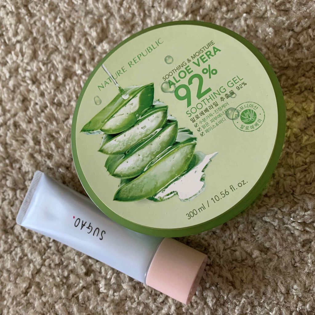 マイルド＆モイスチャーアロエジェル/ネイチャーリパブリック/ボディローションを使ったクチコミ（1枚目）