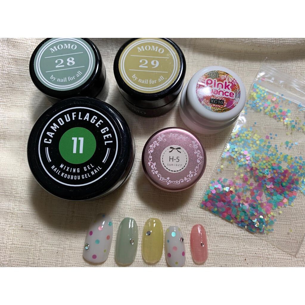 MOMOジェル MOMO-28/nail for all/ジェルネイルを使ったクチコミ（2枚目）