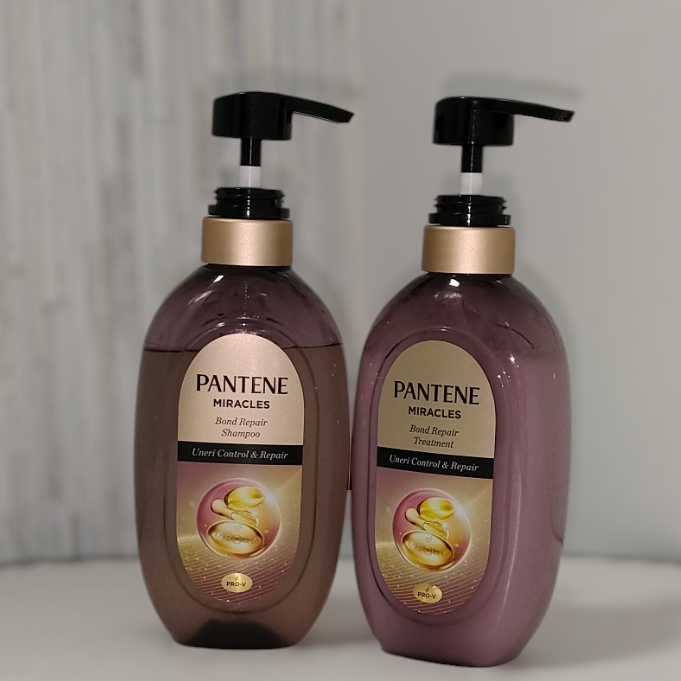 ミラクルズ うねりコントロール&リペア ボンドリペア シャンプー/トリートメント/パンテーン/市販シャンプーを使ったクチコミ(1枚目)