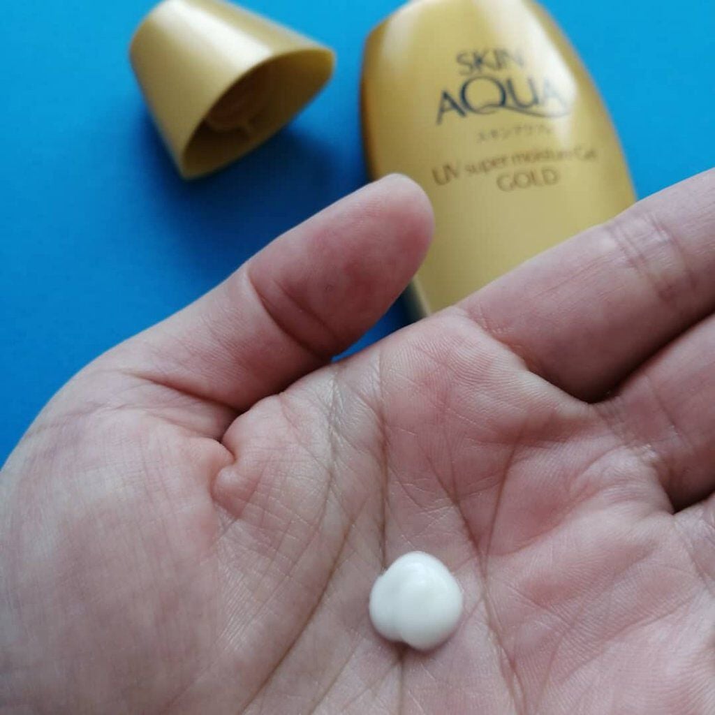 スーパーモイスチャージェルゴールド/スキンアクア/日焼け止めジェルを使ったクチコミ(1枚目)