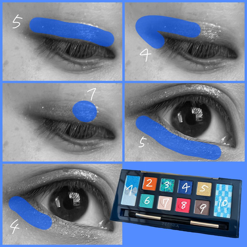 アリスドリームランドシリーズ 12色アイシャドウパレット(ZEESEA×大英博物館)/ZEESEA/アイシャドウパレットを使ったクチコミ(2枚目)