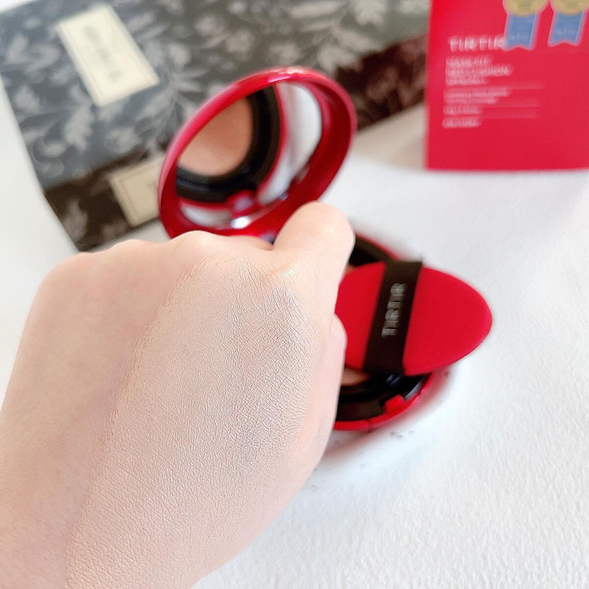 マスク フィット レッド クッション/TIRTIR(ティルティル)/クッションファンデーションを使ったクチコミ(7枚目)