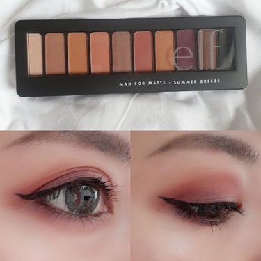 e.l.f. Cosmetics マッド・フォー・マットアイシャドーパレットのクチコミ「【elf】MAD FOR MATTE-SUMMER BREEYE﻿
﻿
年末に初めてマットのア.....」（1枚目）