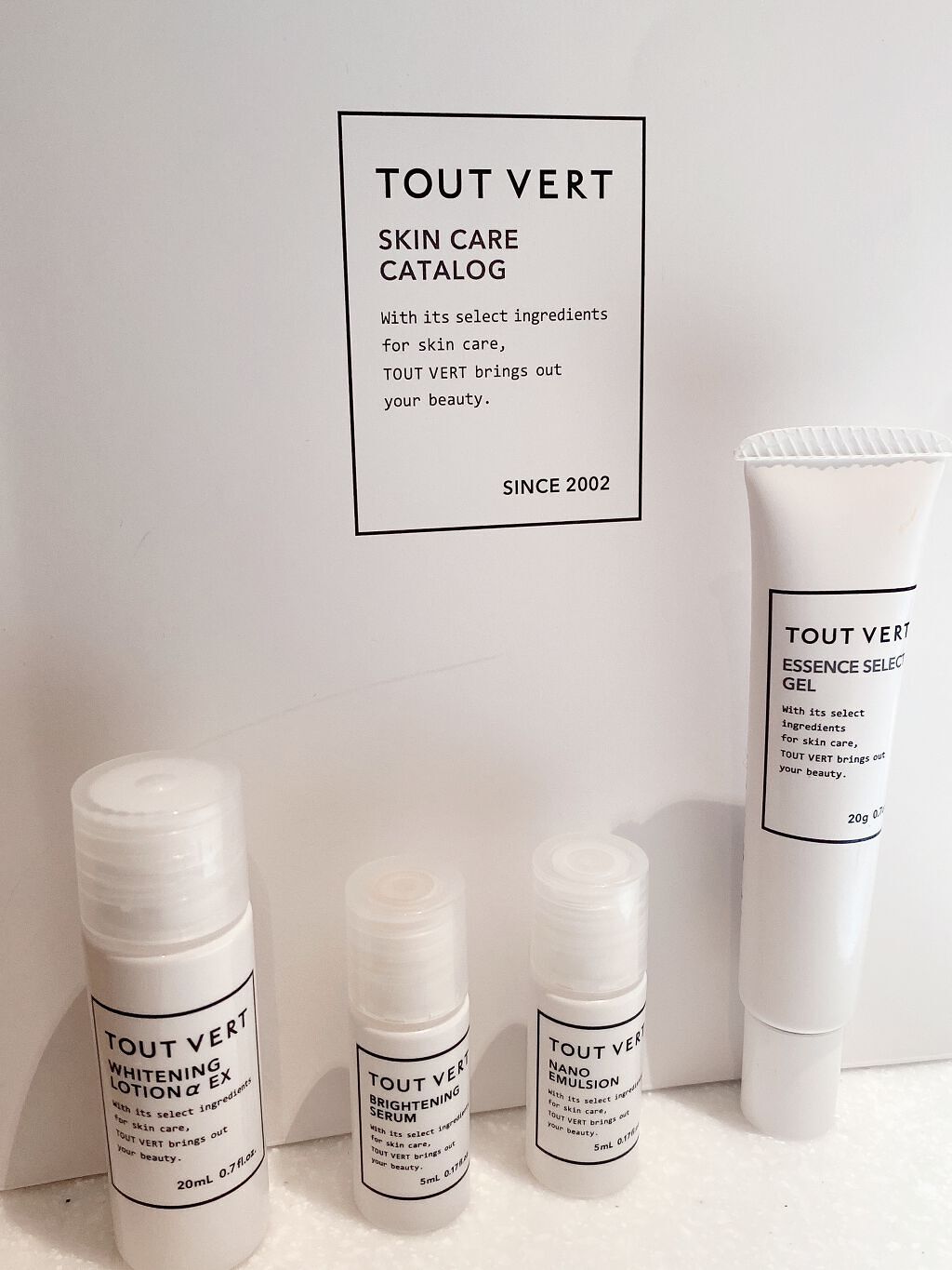 薬用美白・ニキビ★実感ホワイトニングトライアルセット/TOUT VERT/トライアルキットを使ったクチコミ（1枚目）