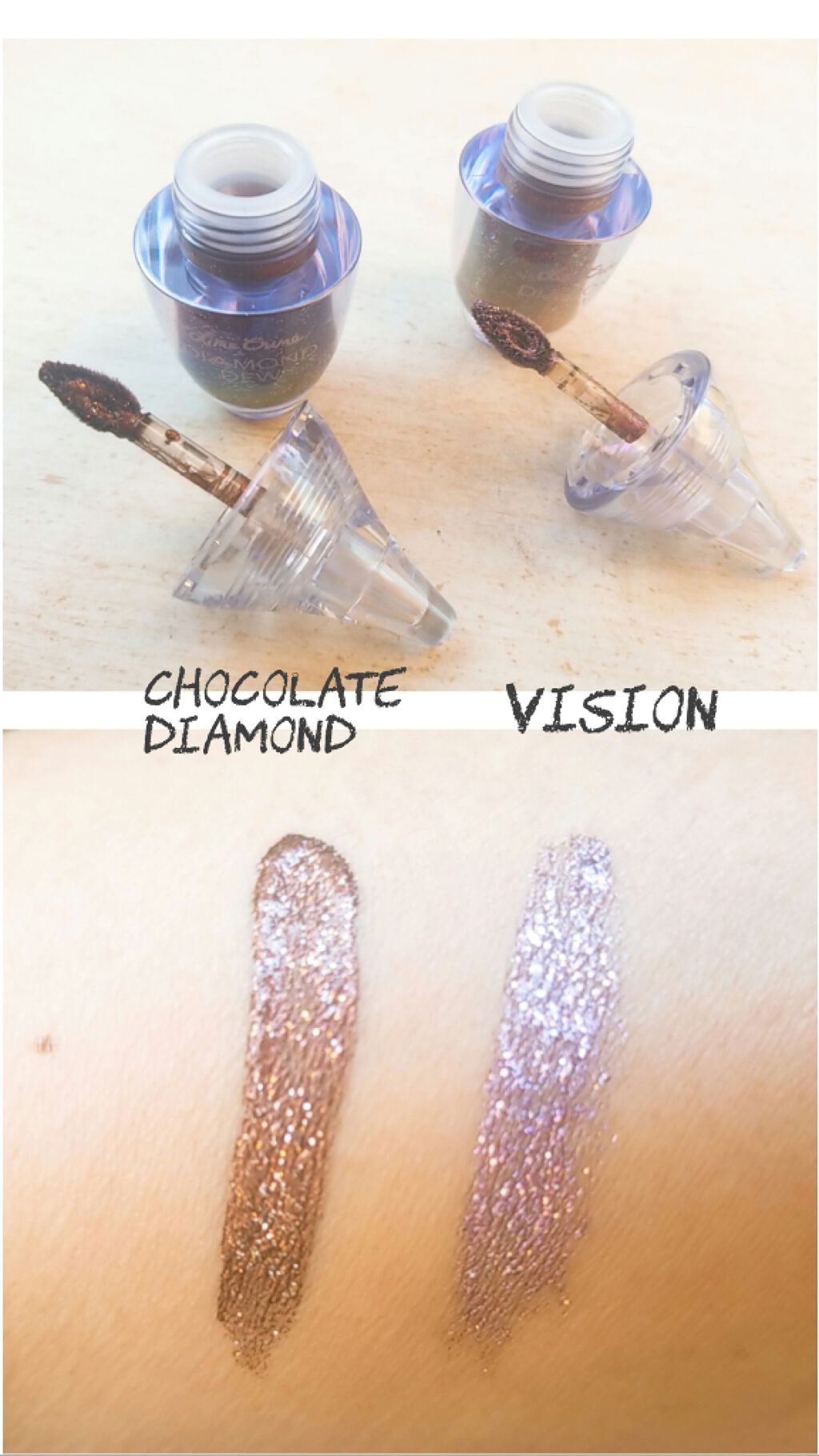DIAMOND DEW  LIQUID GLITTER EYESHADOW/Lime Crime(海外)/リキッドアイシャドウを使ったクチコミ（3枚目）