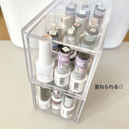 3段式クリアーケース/DAISO/その他化粧小物を使ったクチコミ(4枚目)