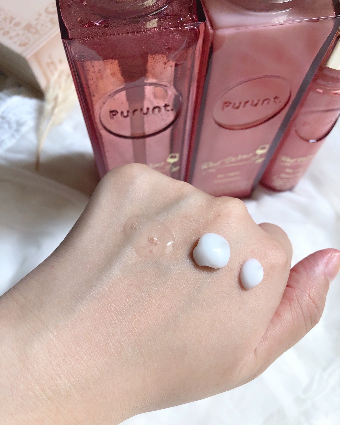 プルント リライトペアセット レッドワイン/Purunt./市販シャンプーを使ったクチコミ(2枚目)